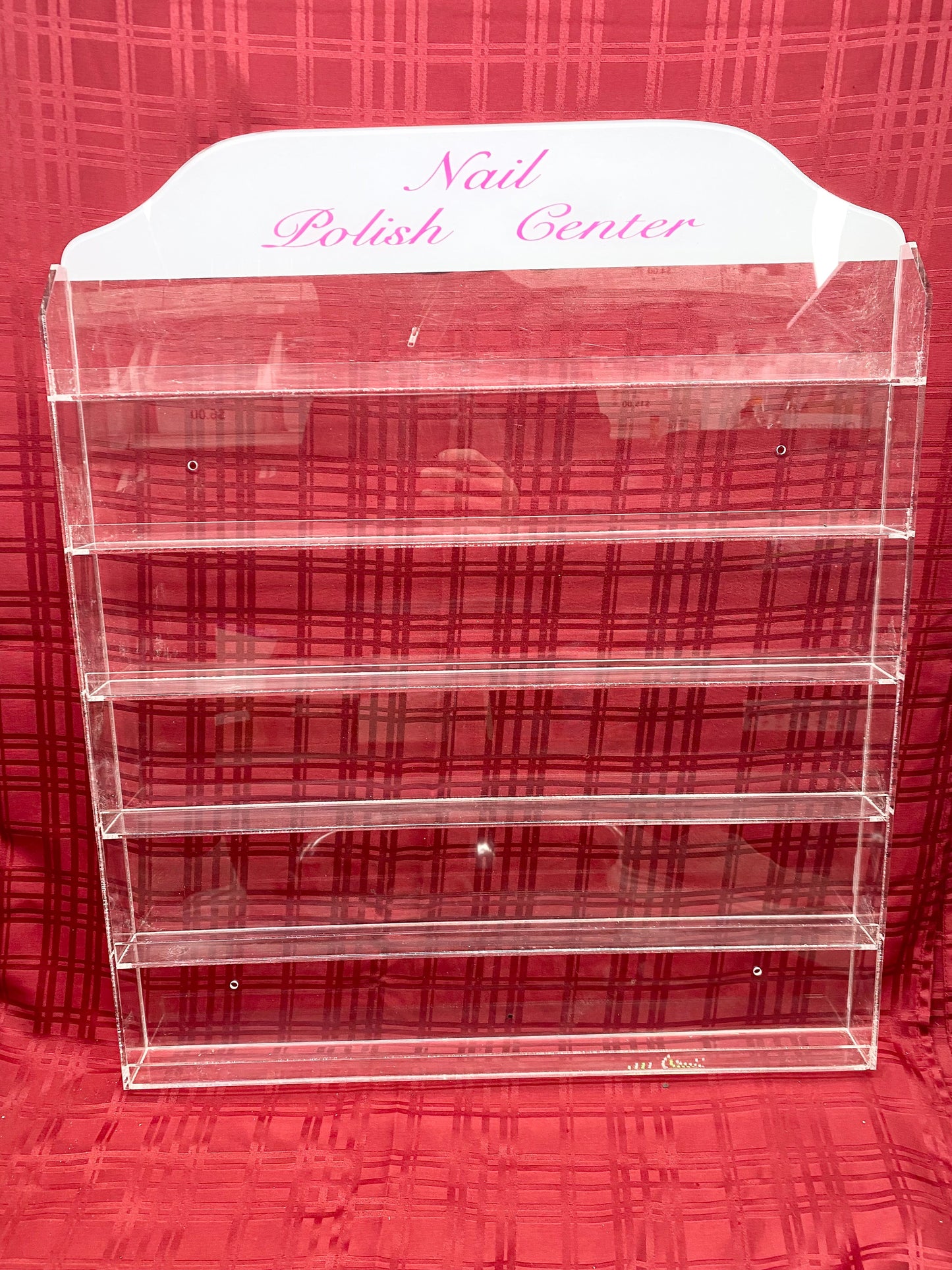 Polish Wall Rack - Acrylic Display - (90 bottle)(W/Header)