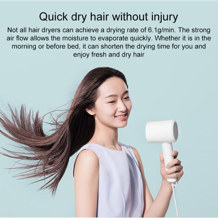 Original Xiaomi Mijia H300 Negative Ion Quick Drying Electric Hair Dryer, US Plug(White) Salrog (Powered by Solnuance)