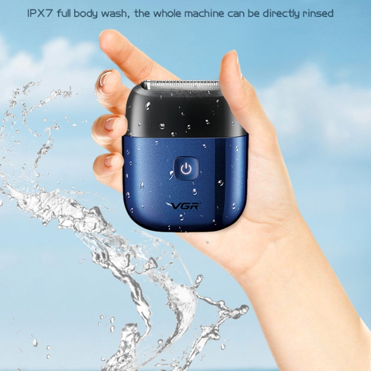 VGR V-340 5W USB Mini Portable Reciprocating Electric Shaver(Black)