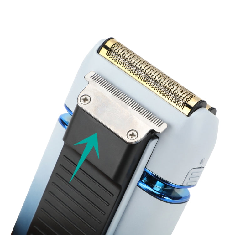 VGR V-362 5W USB Reciprocating Electric Shaver Bald Head Hair Clipper(Sky Blue)