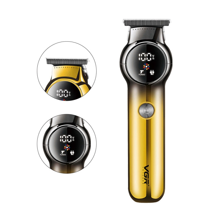 VGR V-989 5W USB Digital Display Gradient Trimming Hair Clipper Salrog (Powered by Solnuance)