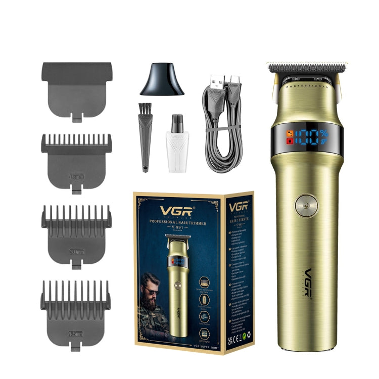 VGR V-991 5W USB Smart Digital Display Electric Hair Clipper Salrog (Powered by Solnuance)