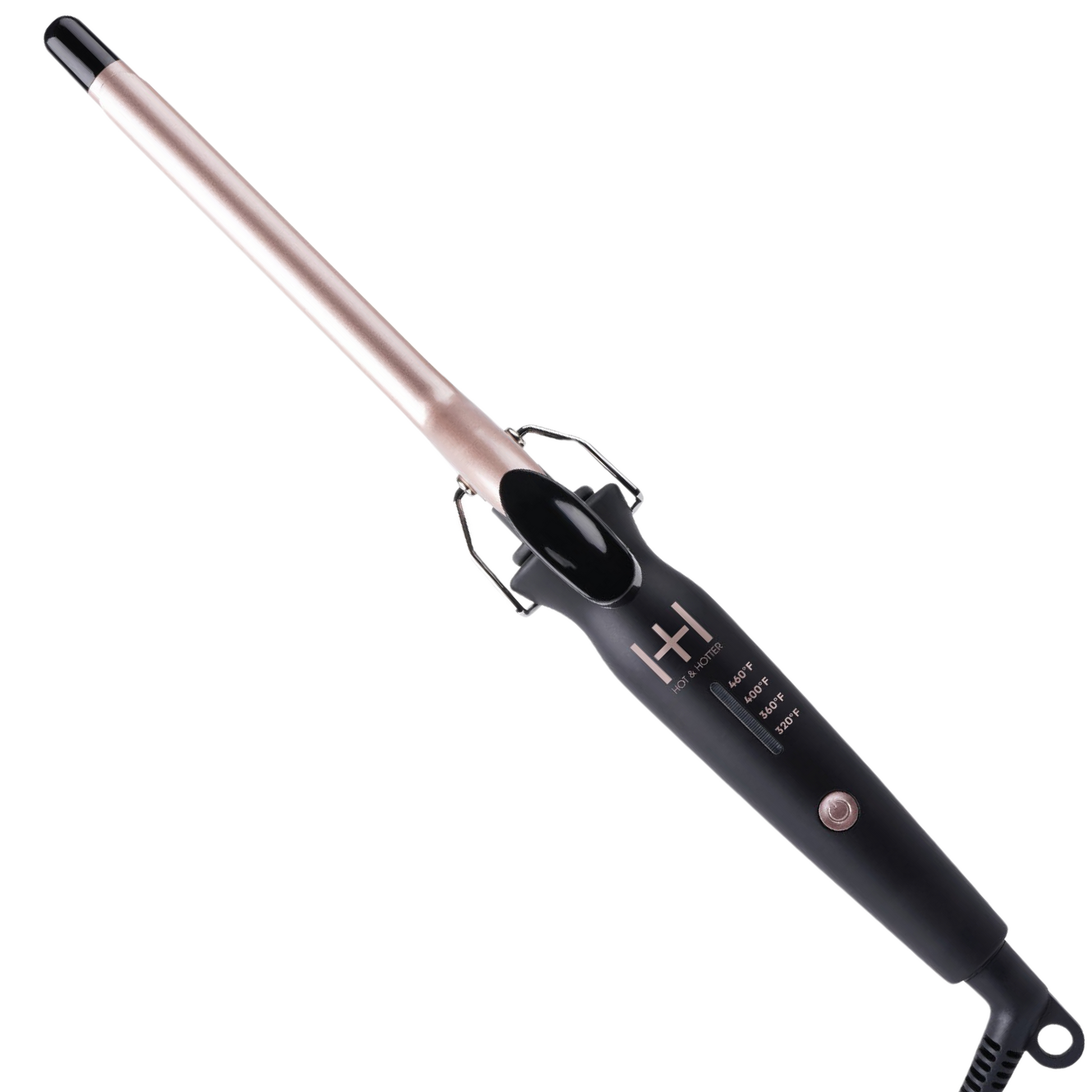 Hot & Hotter Extra Long Ceramic Tourmaline Curling Iron 1/2in, 1 Count Hair Curler, Black Annie International, Inc.