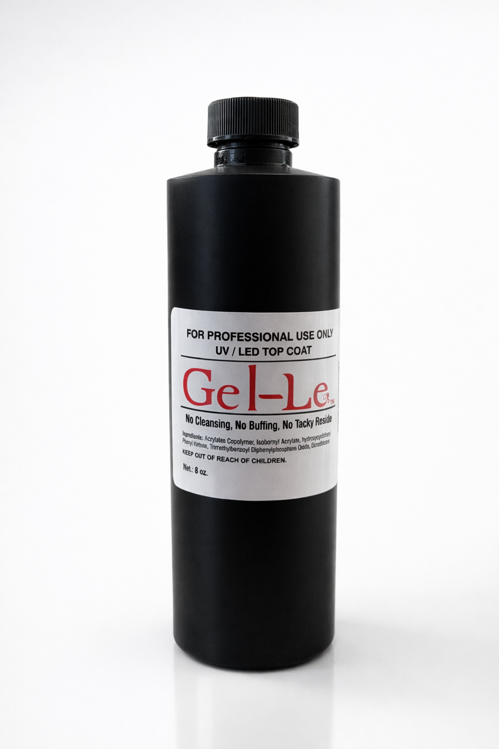 Gel-Le - Non-Cleansing Top Coat .5oz(Gel) Queen Nails & Beauty Supplies