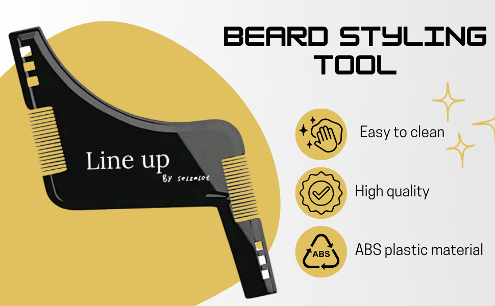 Beard Filler Pen and Beard Shaper for Men Beard Lineup Tool for Grooming Beard Guide Shape kit Black Waterproof Pen with Brush Barber Styling Pencil Beard Grooming Kit Barber Accessories Selzalot