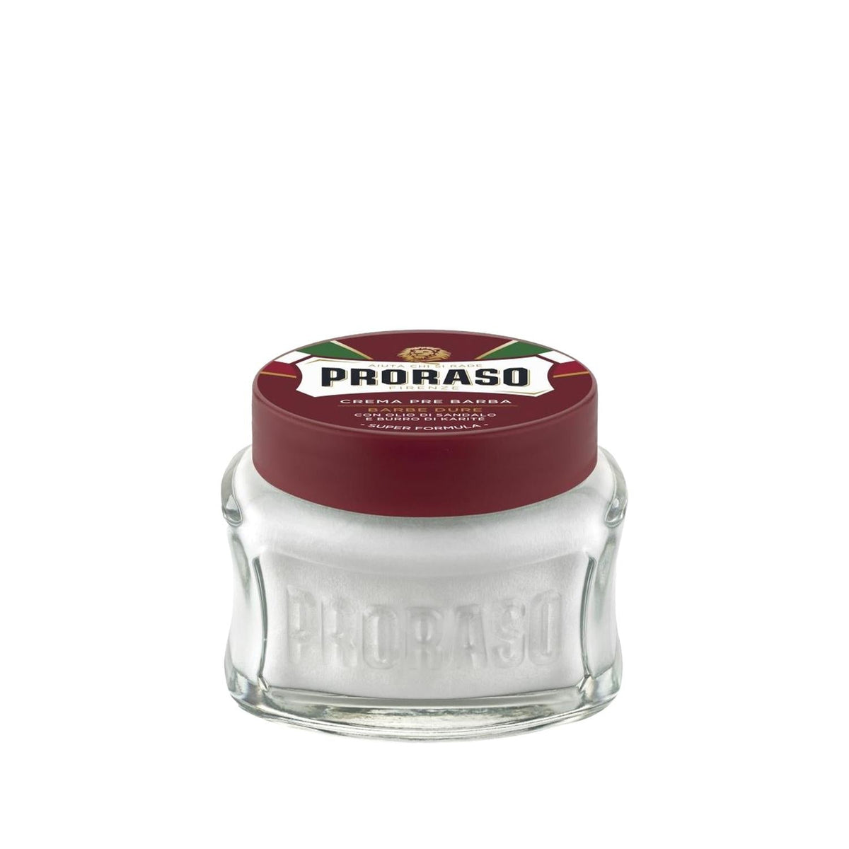 Proraso Sandalwood Essence Pre-Shave Cream for Men - Soothing, Natural Grooming for Sensitive Skin - 3.38 fl oz Beauty Care Bag