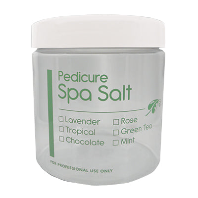 Pedicure Spa Salt Jar - 16oz Lunali Nail Supply