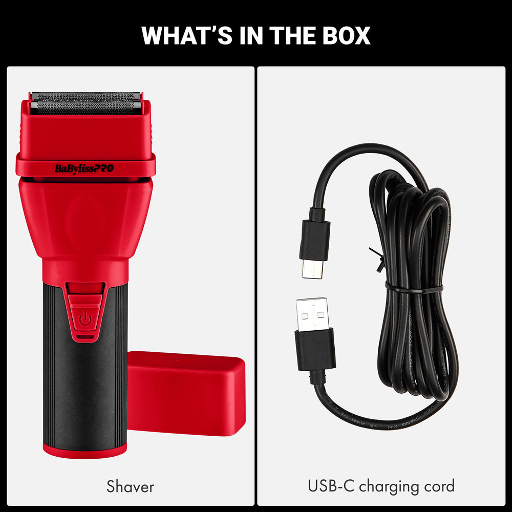 BABYLISSPRO COREFX SHAVER - RED (#FX75FS2RD) N.O.S. Barber Supply
