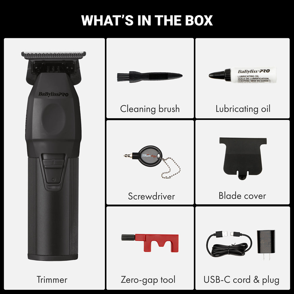 BABYLISSPRO COREFX TRIMMER - BLACK (#FX76MB) N.O.S. Barber Supply