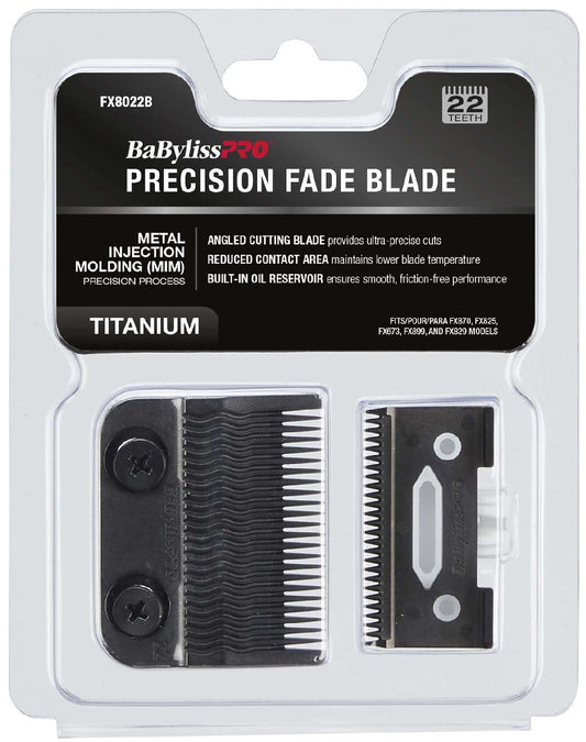 Babylisspro Metal Injection Molding (Mim) Precision Process Ultra-Thin Black Titanium Clipper Fade Blade 22 Teeth My Beauty Site Pro