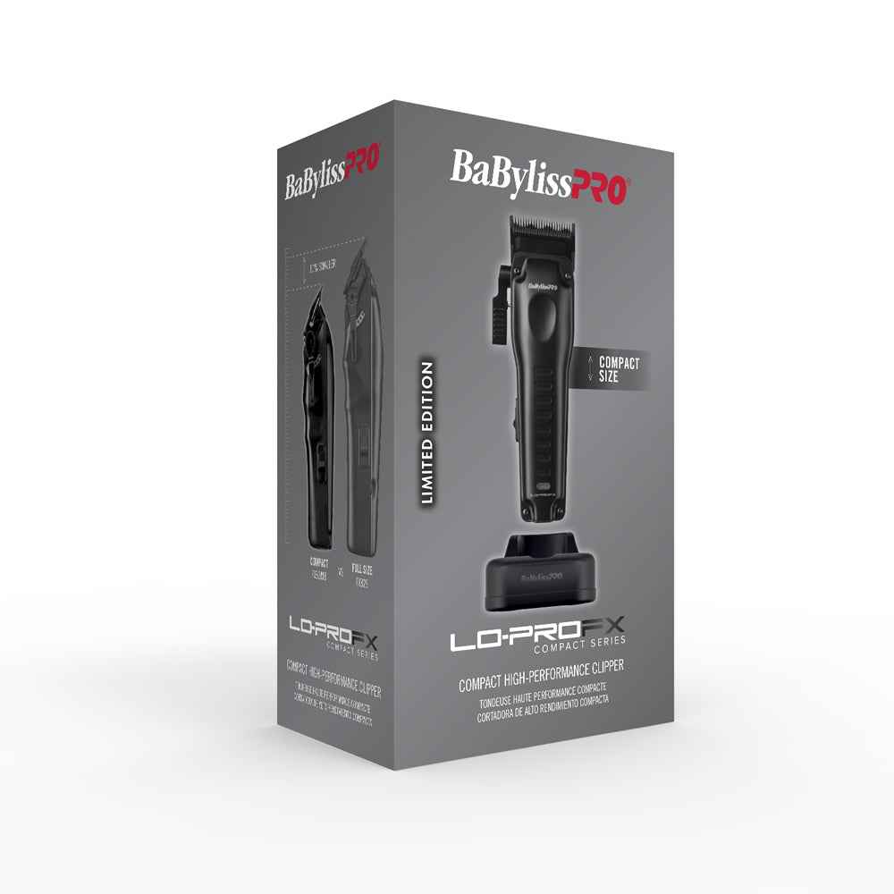 BaBylissPRO Compact LO-PRO Clipper – Black (FX82MB) Certified Clippers