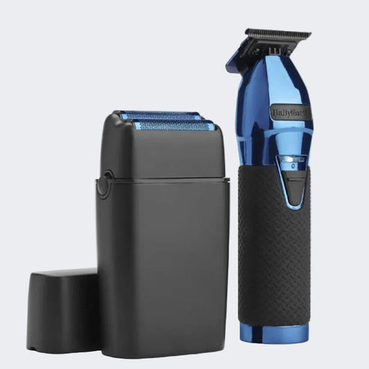 BaBylissPRO LimitedFX Black & Blue Trimmer & Shaver Combo (FXDUOFS2TBL) Certified Clippers