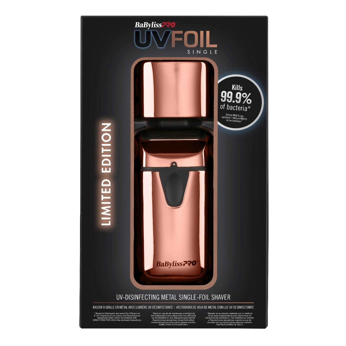 Babyliss Uvfoil Uv Single Foil Shaver Rose Gold My Beauty Site Pro