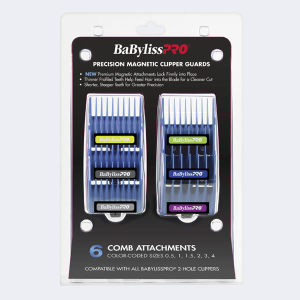 BABYLISSPRO PRECISION MAGNETIC CLIPPER GUARDS 6PK (#FXPCMG) N.O.S. Barber Supply