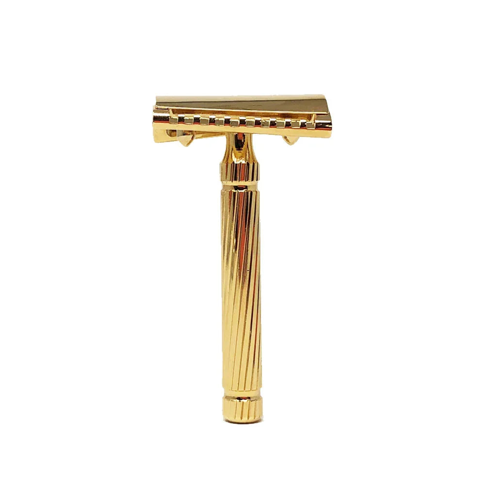 Fatip Storto closed comb slant Piccolo gold safety razor Pasteur Pharmacy