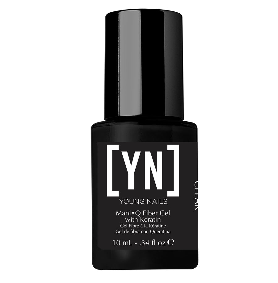 Mani•Q Fiber Gel with Keratin | Clear - 10ml Lunali Nail Supply