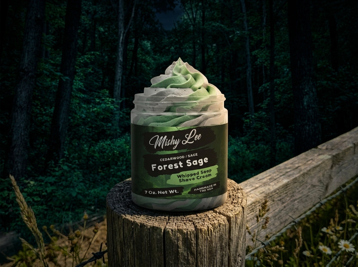 Forest Sage Men's Whipped Soap and Shave Cream Mishy Lee Boutique