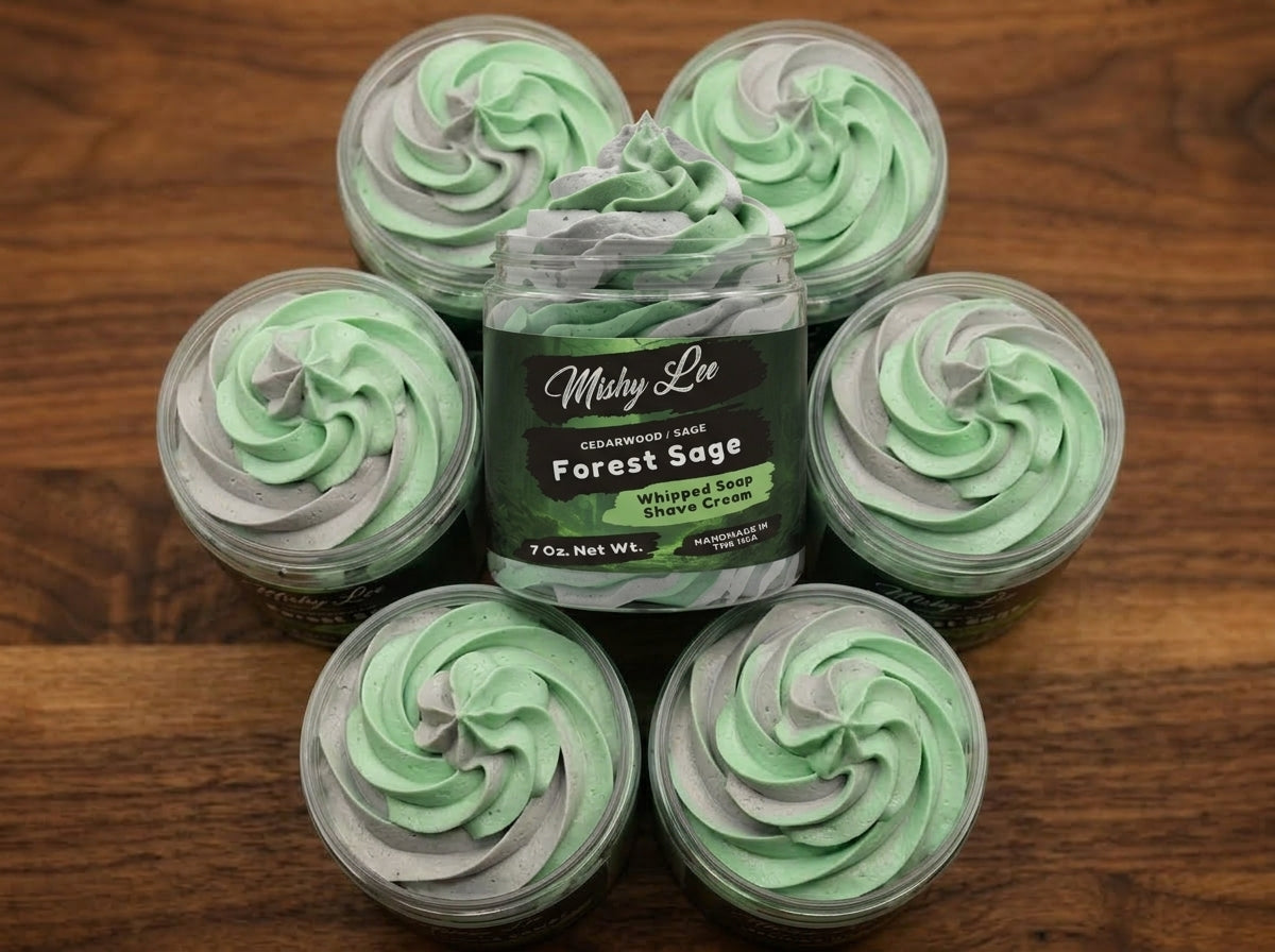Forest Sage Men's Whipped Soap and Shave Cream Mishy Lee Boutique
