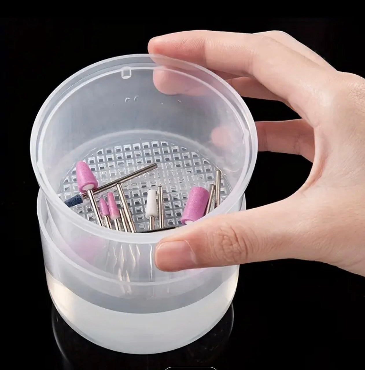 Bit Cleaning Container PINK