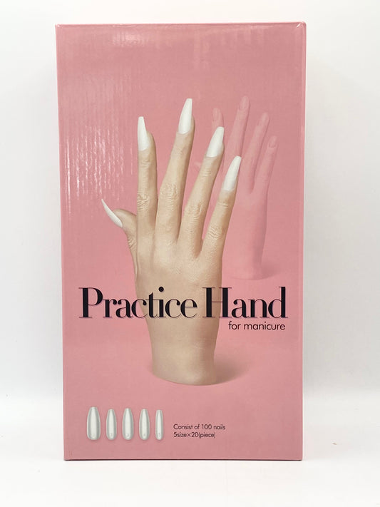 Gel-Le - Premium Practice silicone Hand w/ Tips