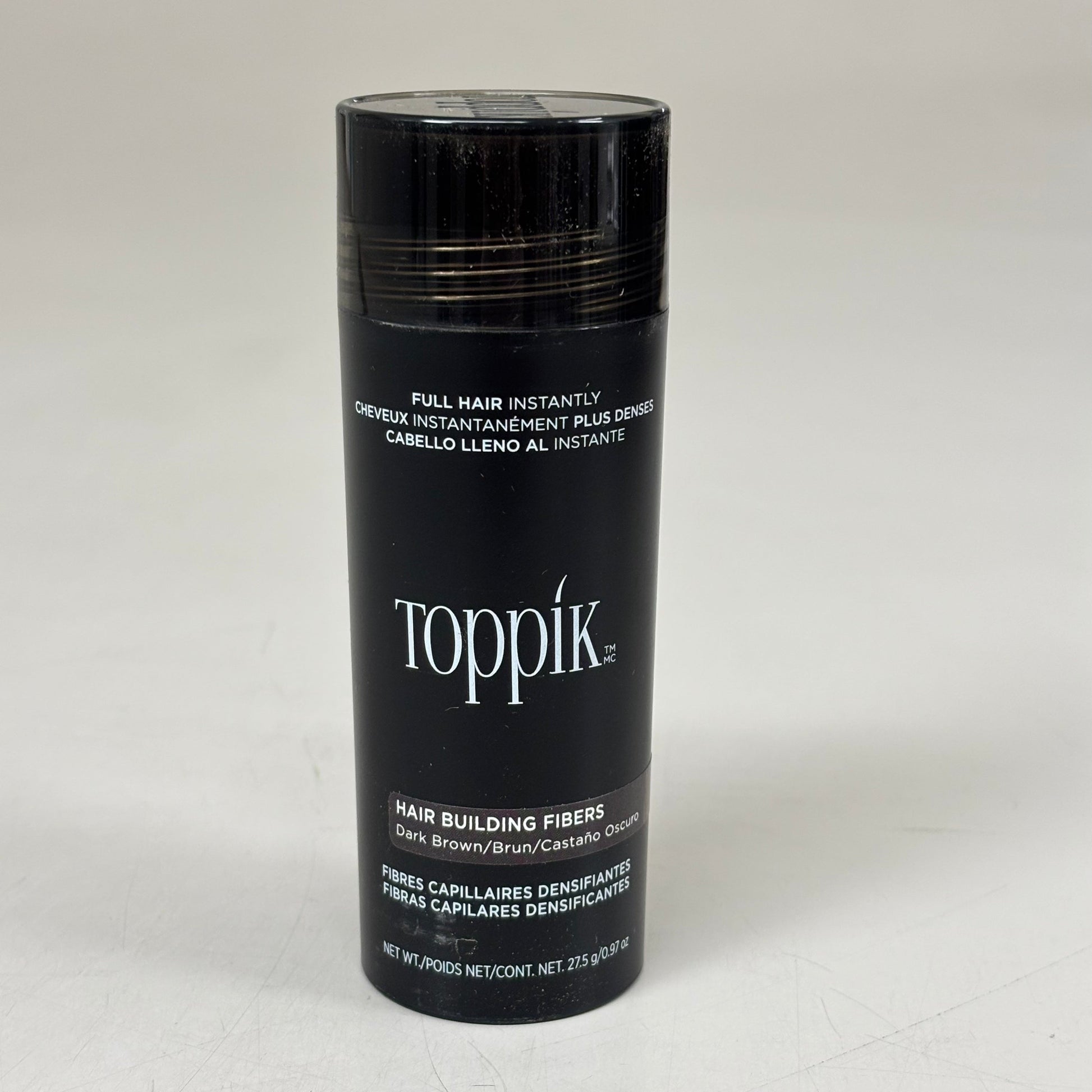 TOPPIK Safe & Natural Hair Building Fibers All Hair Types 0.97 oz Dark Brown PayWut