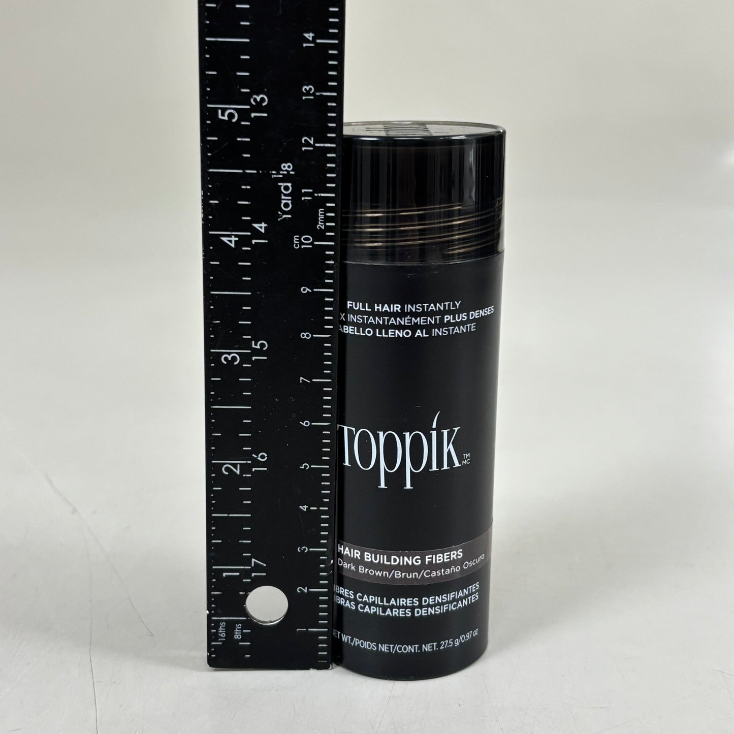 TOPPIK Safe & Natural Hair Building Fibers All Hair Types 0.97 oz Dark Brown PayWut