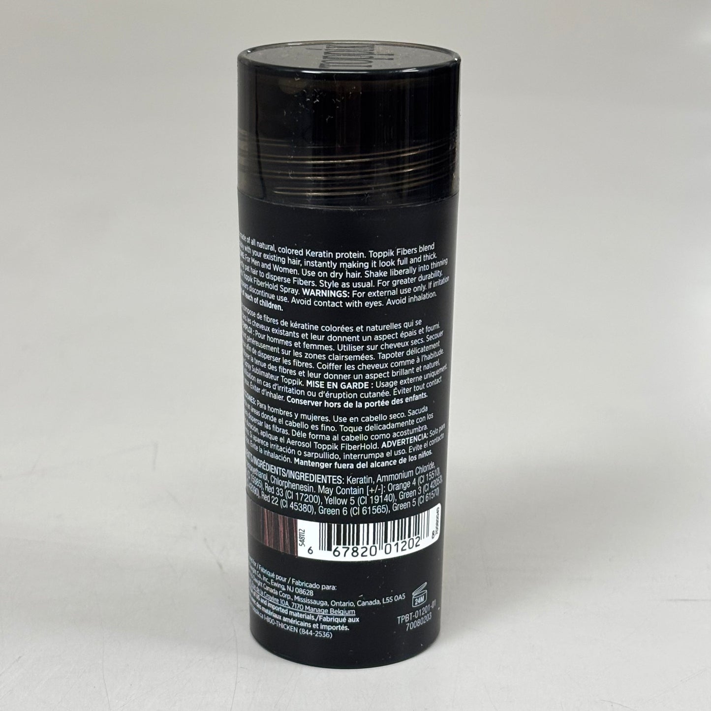 TOPPIK Safe & Natural Hair Building Fibers All Hair Types 0.97 oz Dark Brown PayWut