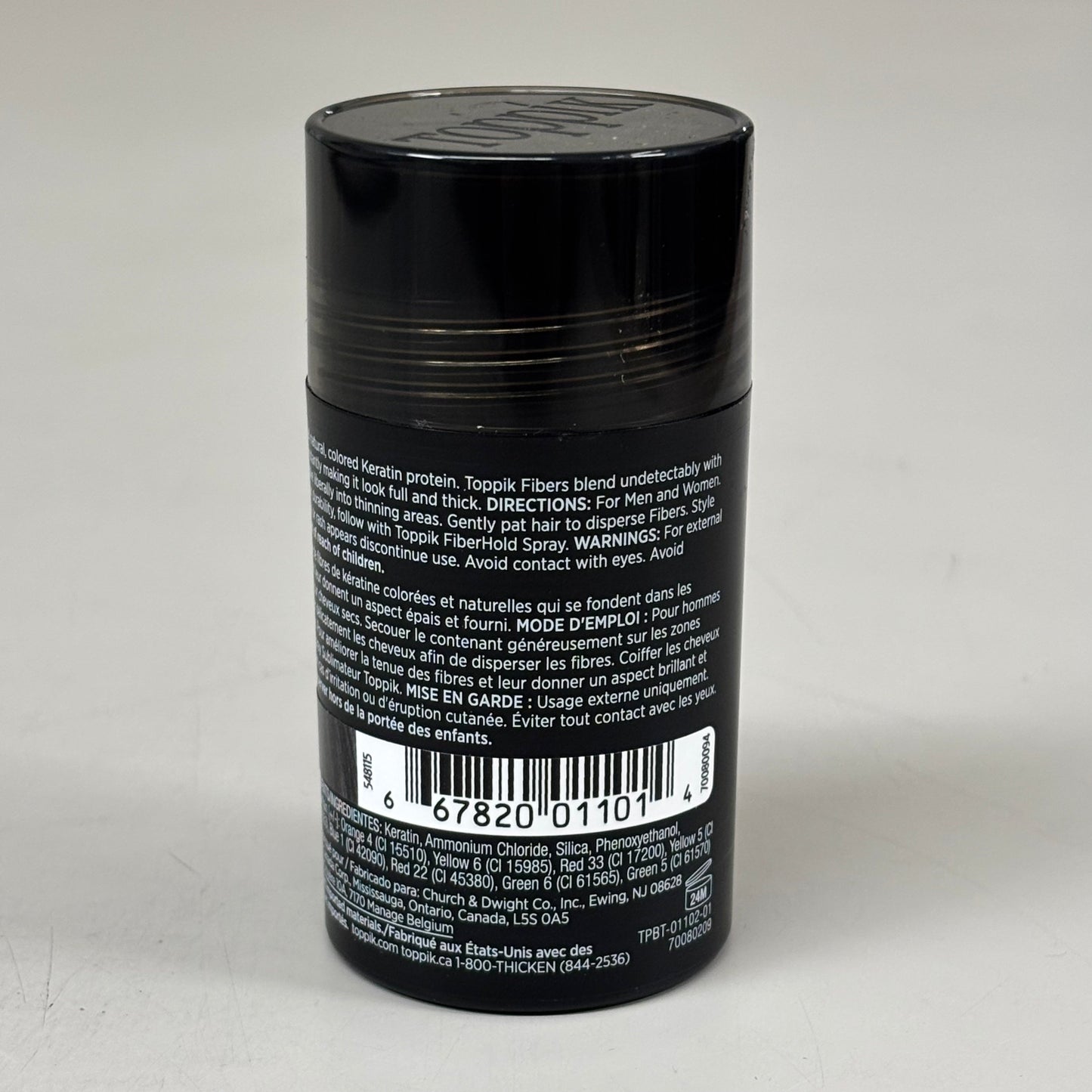 TOPPIK Safe & Natural Hair Building Fibers All Hair Types 0.42 oz Black 548115 PayWut