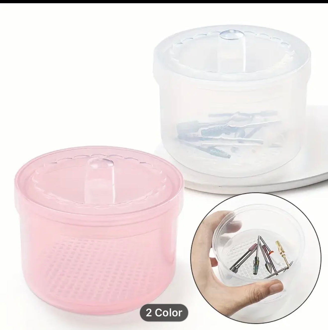 Bit Cleaning Container PINK