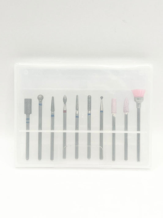 Gel-Le - Nail Drill Bit Set (10pcs) Queen Nails & Beauty Supplies