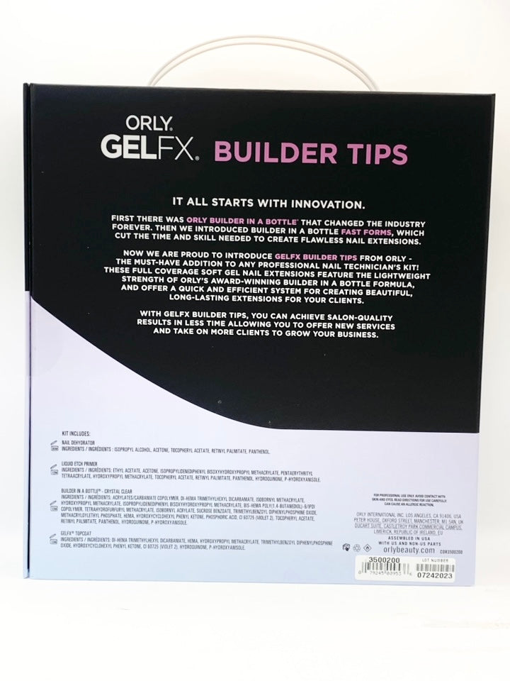 Orly - GELFX - Full Cover Builder Tips Kit - Medium Square 555pc (Limited)
