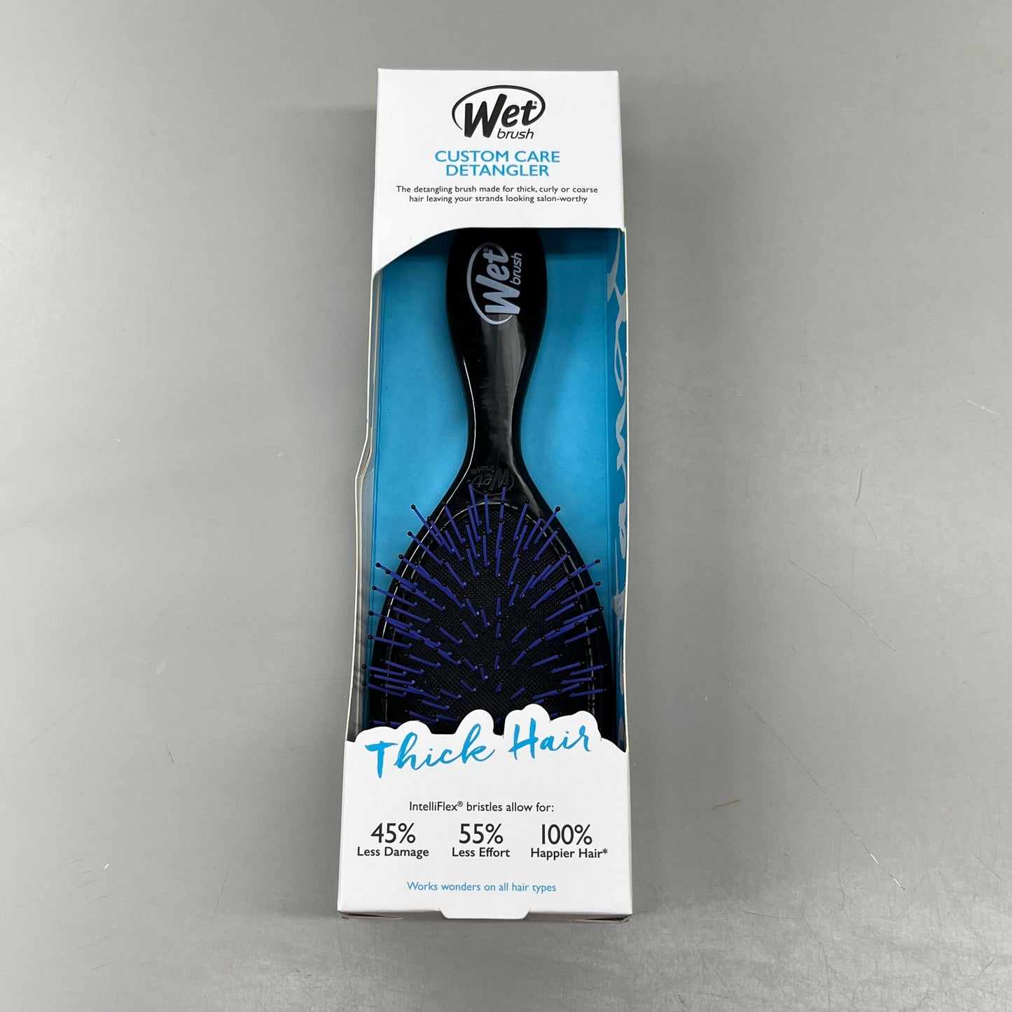 WET BRUSH (2 PACK) Custom Care Detangler Brush-Thick Hair Black GYSPB830CCTH PayWut