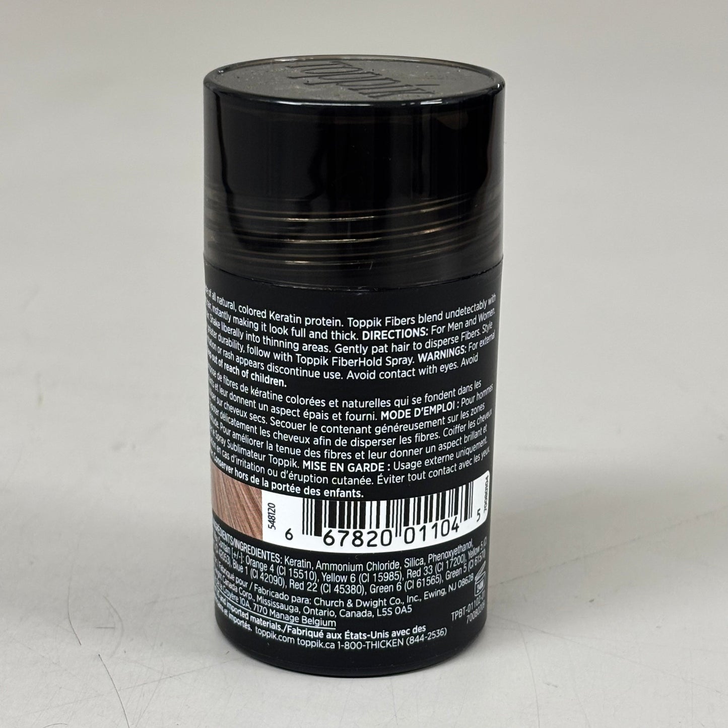 TOPPIK Safe & Natural Hair Building Fibers All Hair Types 0.42 oz Light Brown 548120 PayWut