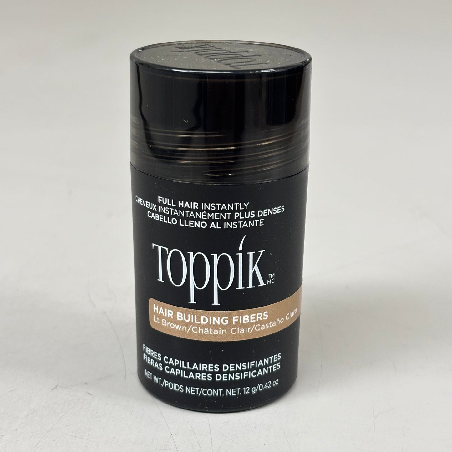 TOPPIK Safe & Natural Hair Building Fibers All Hair Types 0.42 oz Light Brown 548120 PayWut