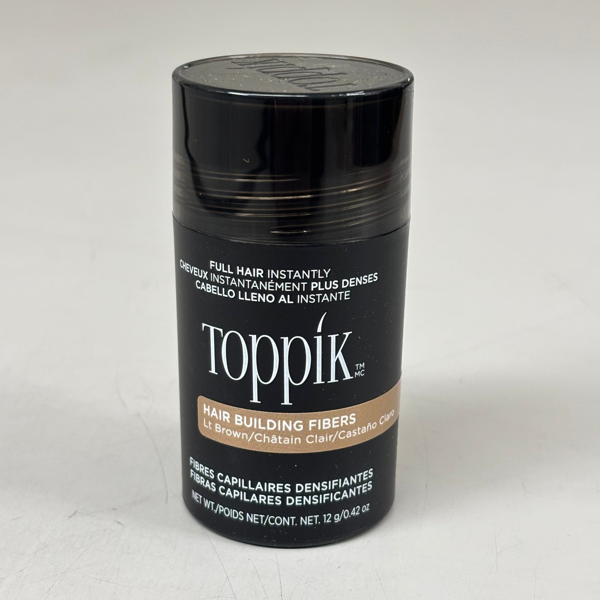 TOPPIK Safe & Natural Hair Building Fibers All Hair Types 0.42 oz Light Brown 548120 PayWut