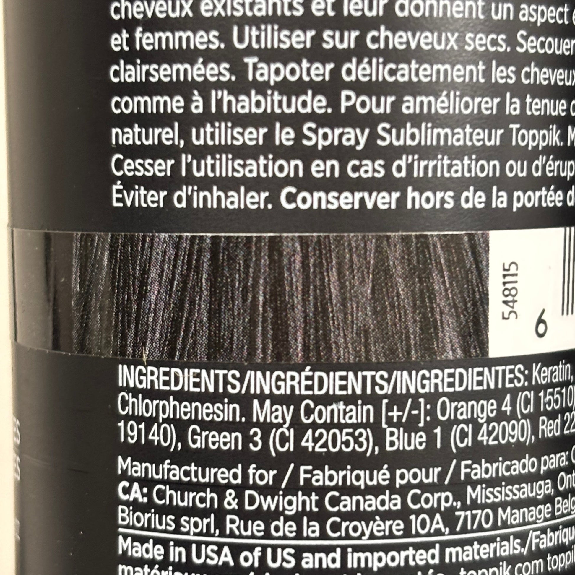 TOPPIK Safe & Natural Hair Building Fibers All Hair Types 0.42 oz Black 548115 PayWut