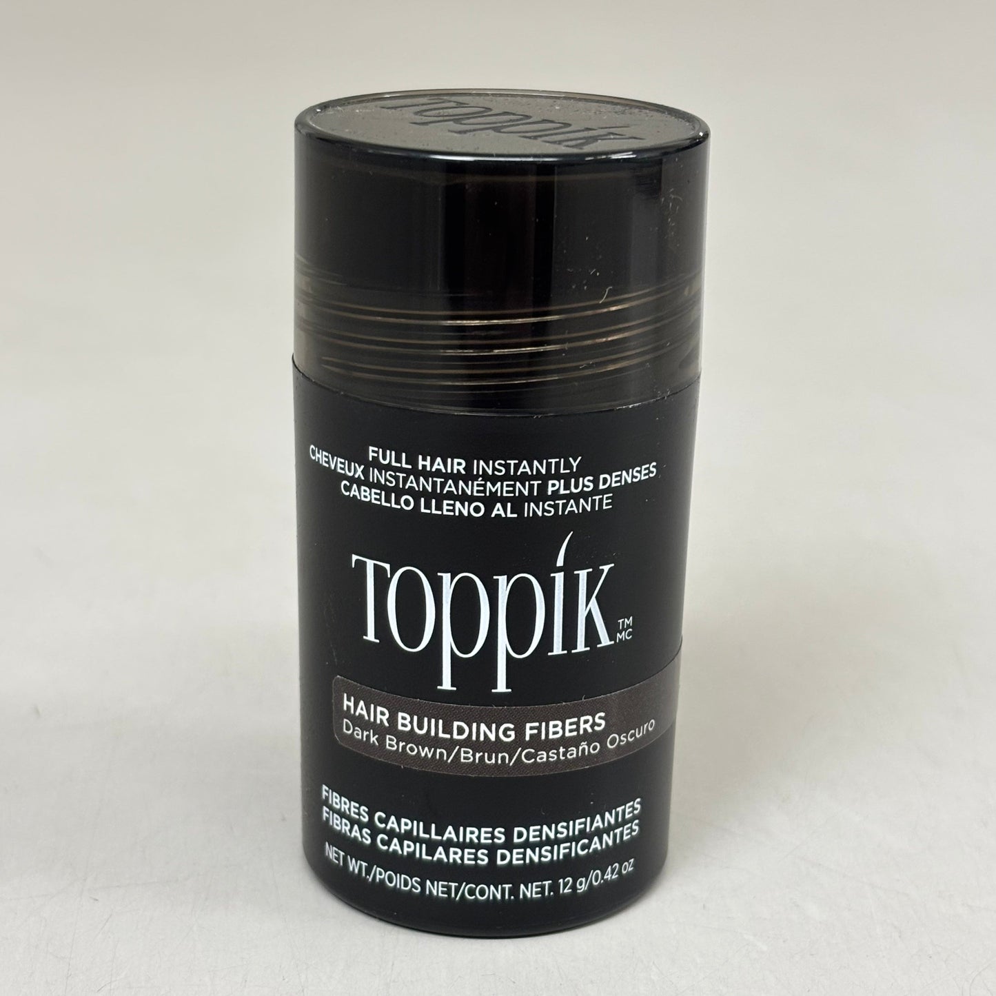 TOPPIK Safe & Natural Hair Building Fibers All Hair Types 0.42 oz Dark Brown PayWut
