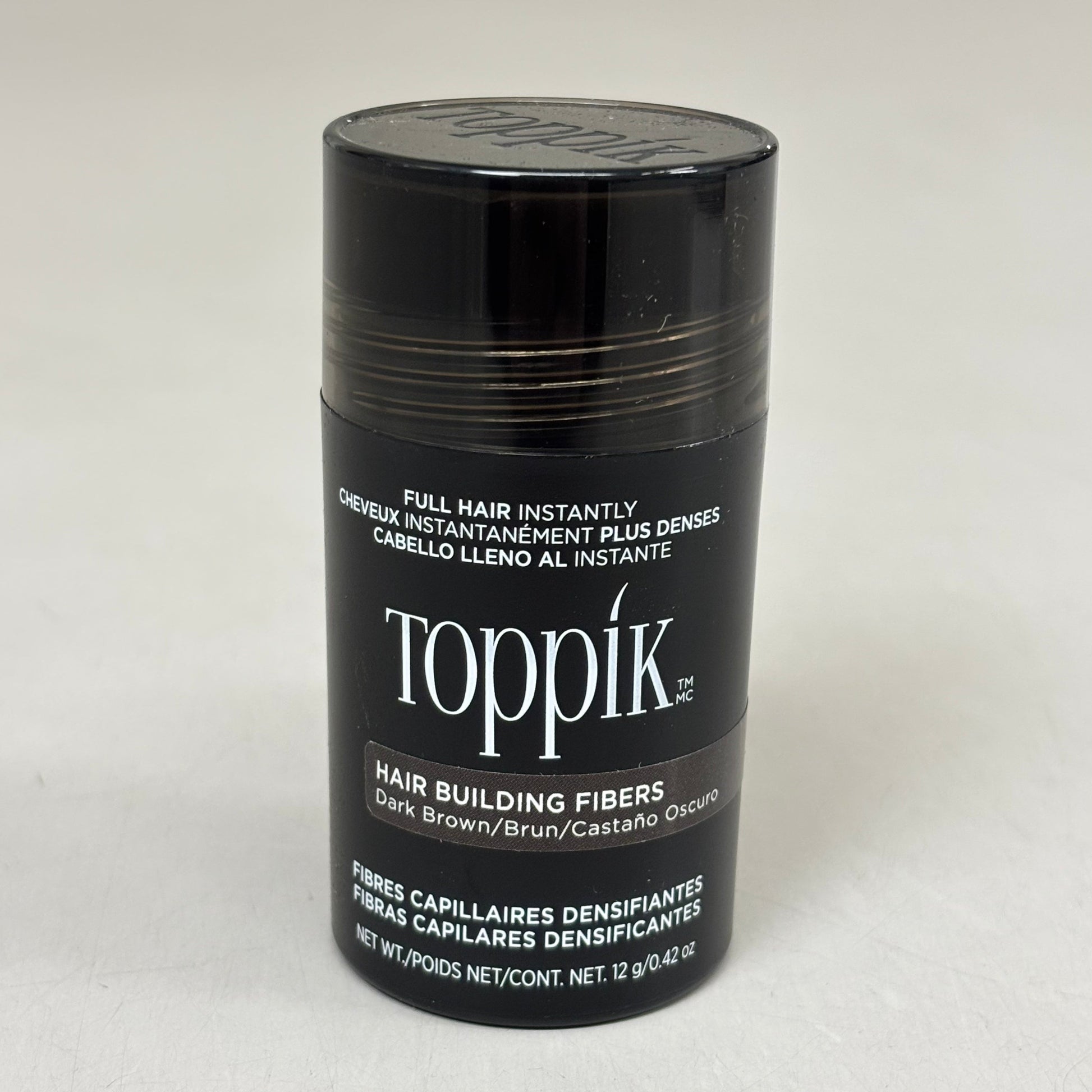 TOPPIK Safe & Natural Hair Building Fibers All Hair Types 0.42 oz Dark Brown PayWut