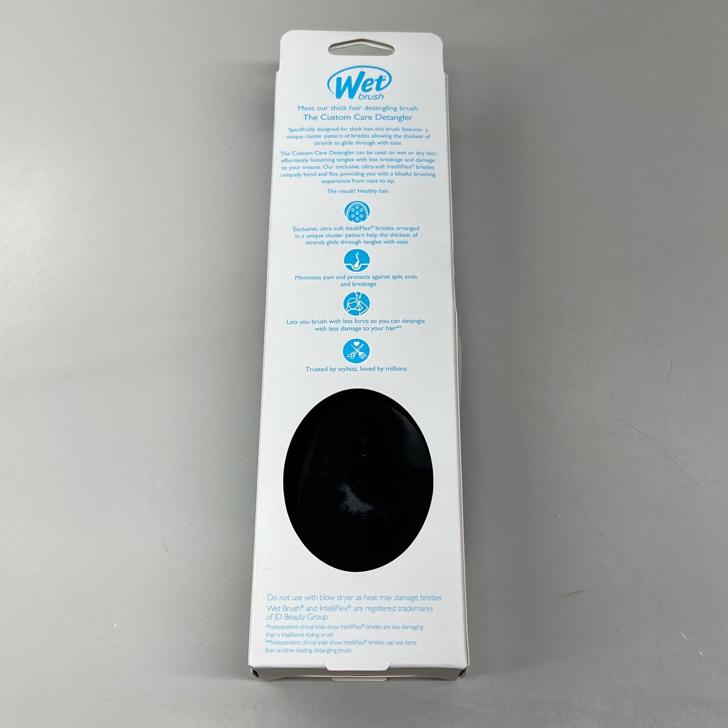 WET BRUSH (2 PACK) Custom Care Detangler Brush-Thick Hair Black GYSPB830CCTH PayWut