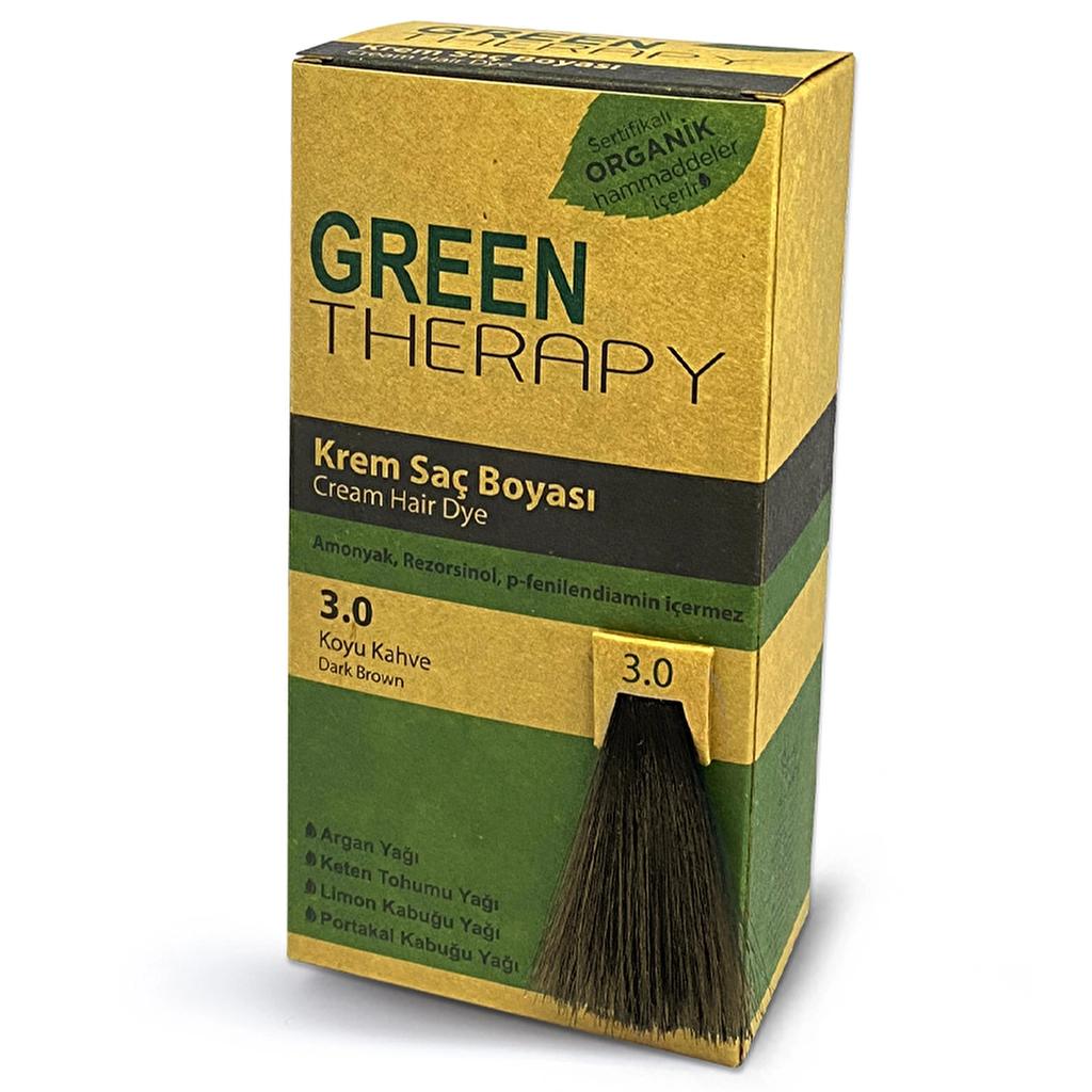 Green Therapy Hair Dye 3.0 Dark Brown Beauty Care Bag