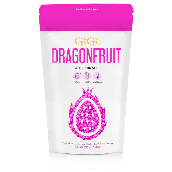 GIGI DRAGONFRUIT HARD WAX BEADS 14 OZ (#43491) N.O.S. Barber Supply