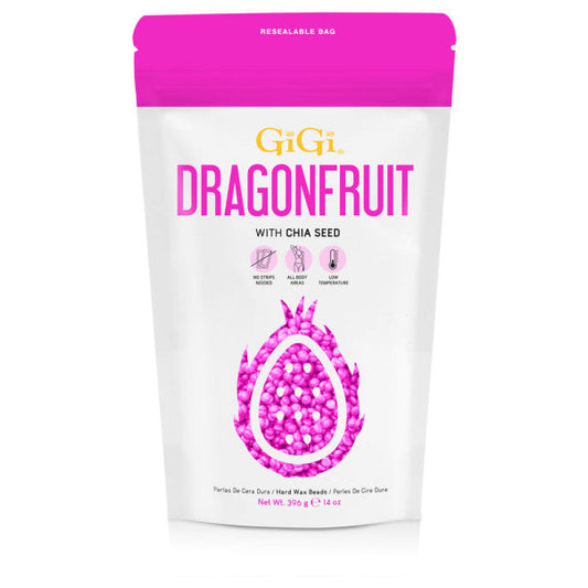 GIGI DRAGONFRUIT HARD WAX BEADS 14 OZ (#43491) N.O.S. Barber Supply