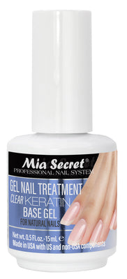 Clear Gel Nail Treatment (Keratin Base & Top Gel) Lunali Nail Supply