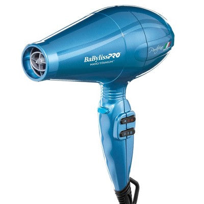 BaBylissPRO Nano Titanium Portofino Full-Size Hair Dryer Blue 2000W - Imperfect Box This is Beauty US