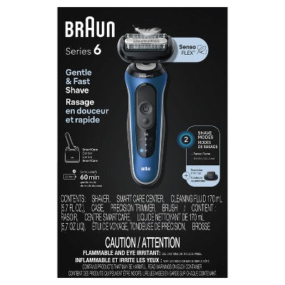 Braun Series 6-6172cc Rechargeable Wet & Dry Shaver + Smart Care Center - Imperfect Box This is Beauty US