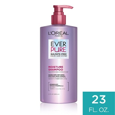 L'Oreal Paris EverPure Moisture Rosemary Oil Shampoo for Dry Hair 23 fl oz - Imperfect Container This is Beauty US