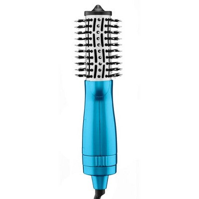 BaBylissPRO Nano Titanium Compact Hot Air Straightening Brush Blue - New This is Beauty US