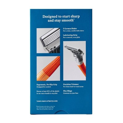 Harry's Original Razor Handle for Men with 5 Razor Blade Cartridges - New This is Beauty US