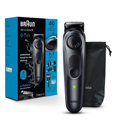 Braun All-In-One Style Kit Series-5 AiO5470 Rechargeable 9-in-1 Body Beard & Hair Trimmer - New This is Beauty US
