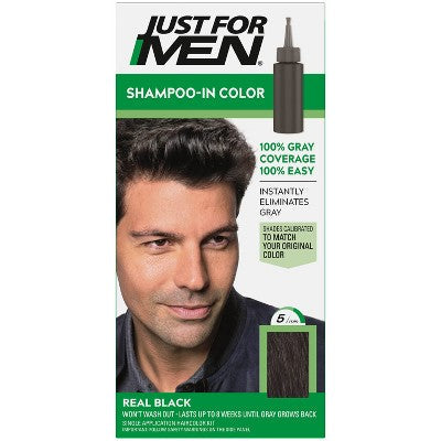 Just For Men Shampoo In Real Black H-56 - New This is Beauty US